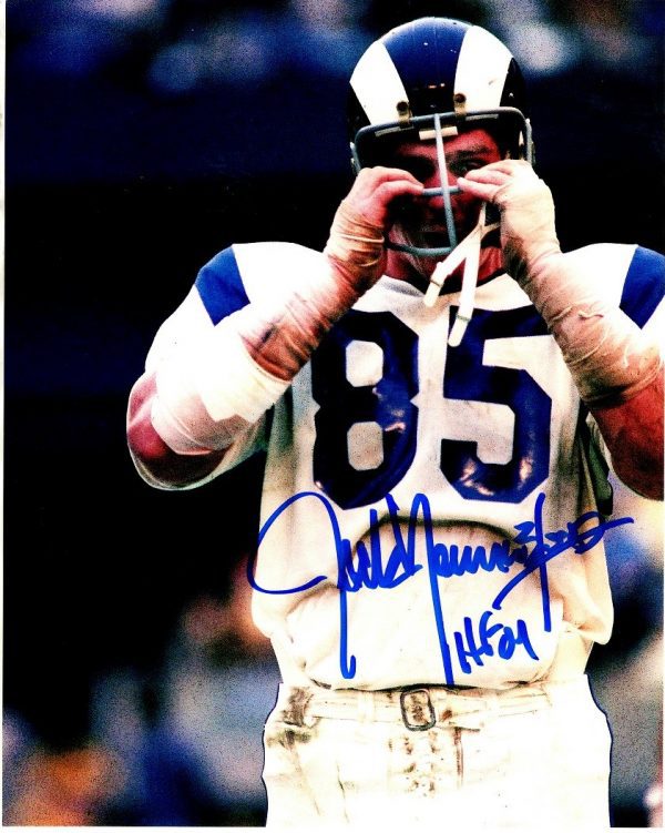 AUTOGRAPHED  JACK YOUNGBLOOD 8x10 Los Angeles Rams Photo