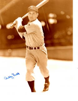 AUTOGRAPHED BUDDY HASSETT 8X10 NEW YORK YANKEES photo