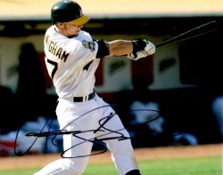 AUTOGRAPHED AARON CUNNINGHAM 8X10 photo Oakland A's
