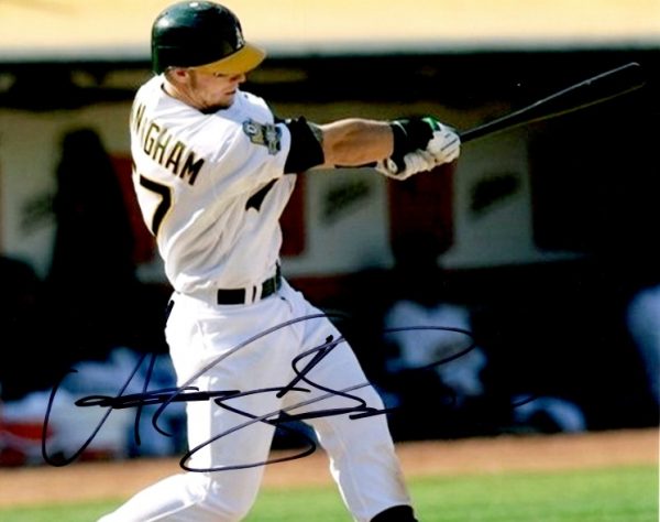 AUTOGRAPHED AARON CUNNINGHAM 8X10 photo Oakland A's