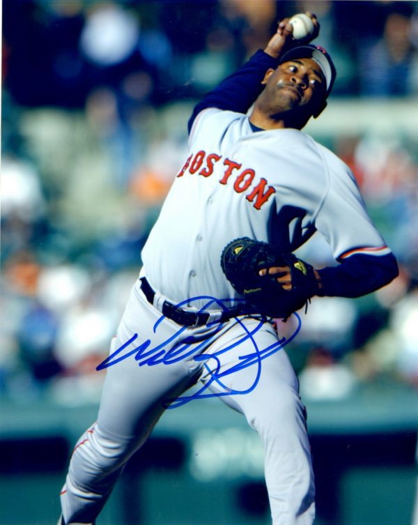 AUTOGRAPHED WILLIE BANKS 8x10 Boston Red Sox photo