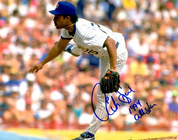 AUTOGRAPHED RICKY BONES 8X10 photo Milwaukee Brewers