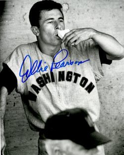 AUTOGRAPHED ALBIE PEARSON 8X10 Washington Senators Photo