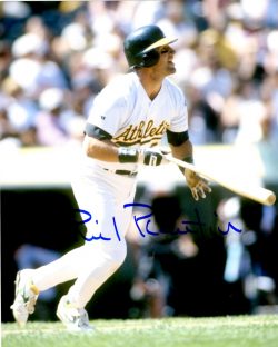 AUTOGRAPHED PHIL PLANTIER 8X10 photo Oakland A's