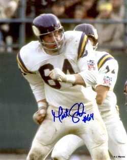 Autographed MATT SUNDE 8X10  Minnesota Vikings Photo
