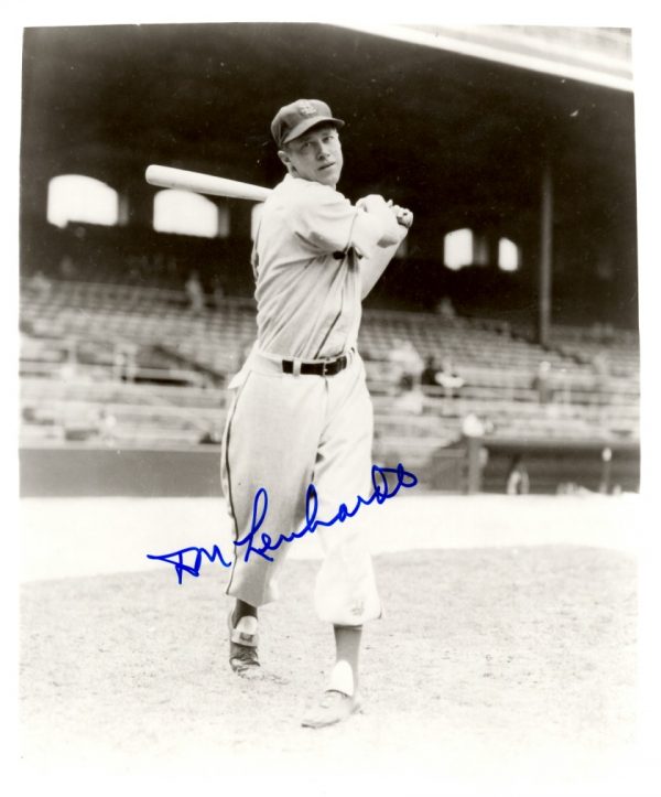 AUTOGRAPHED DON LENHARDT 8X10 St. Louis Browns Photo