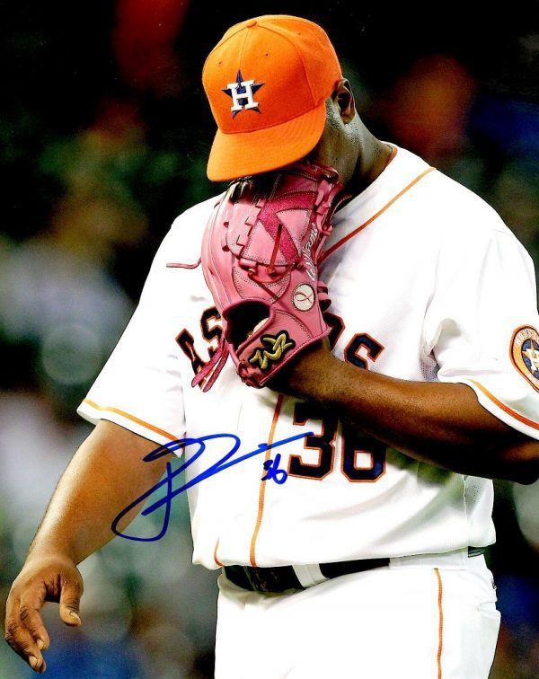 AUTOGRAPHED JEROME WILLIAMS  8X10 Houston Astros Photo