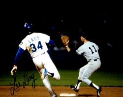 AUTOGRAPHED LEE LACY 8x10 Los Angeles Dodgers photo