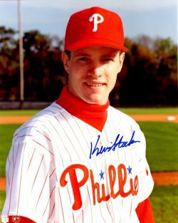 AUTOGRAPHED KEVIN STOCKER 8x10 photo  Philadelphia Phillies
