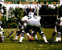 Autographed TOM MATTE 8X10 Baltimore Colts photo