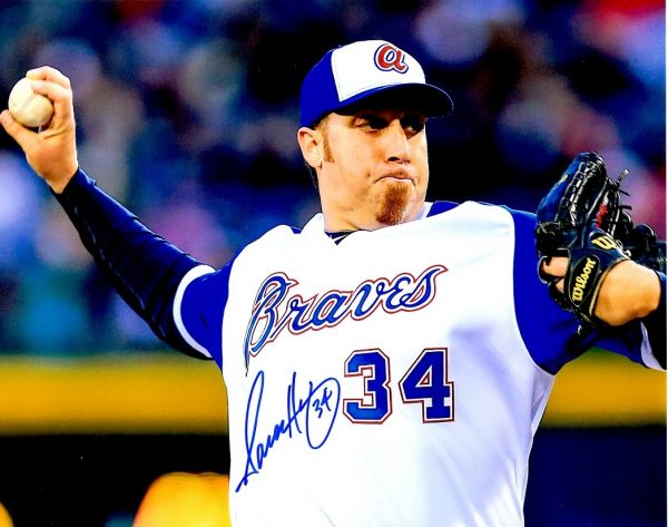 AUTOGRAPHED  AARON HARANG 8X10 Atlanta Braves photo