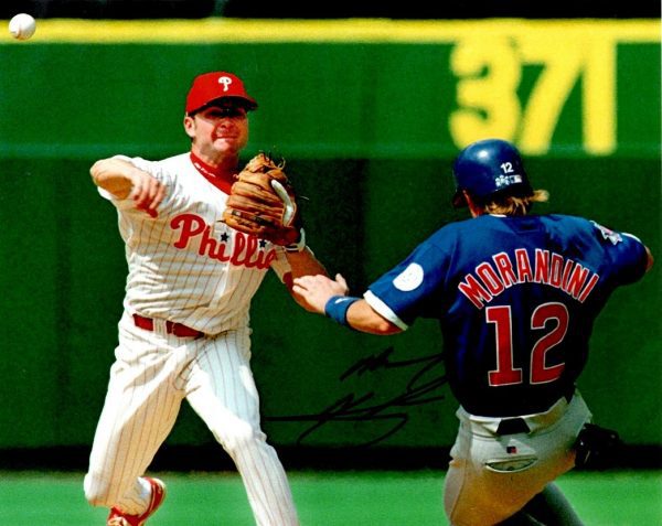 AUTOGRAPHED MICKEY MORANDINI 8X10 Chicago Cubs Photo