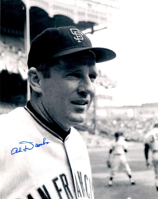 AUTOGRAPHED AL DARK 8X10 San Francisco Giants Photo