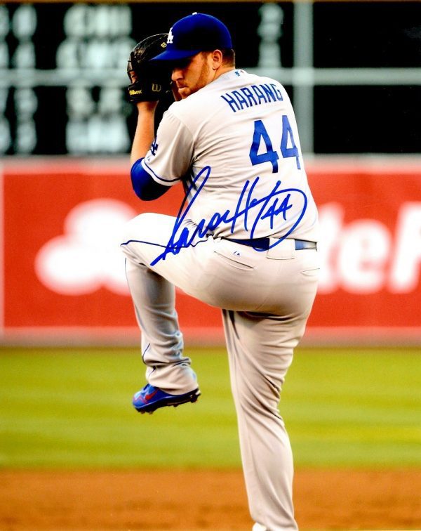 AUTOGRAPHED  AARON HARANG 8X10 Los Angeles Dodgers photo