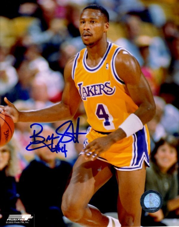 Autographed BYRON SCOTT 8X10 Los Angeles Lakers Photo