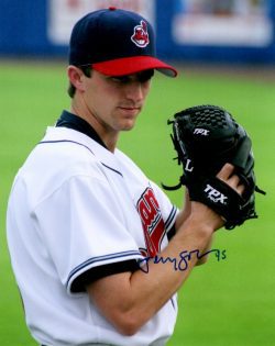 AUTOGRAPHED JEREMY SOWERS 8x10 Cleveland Indians Photo