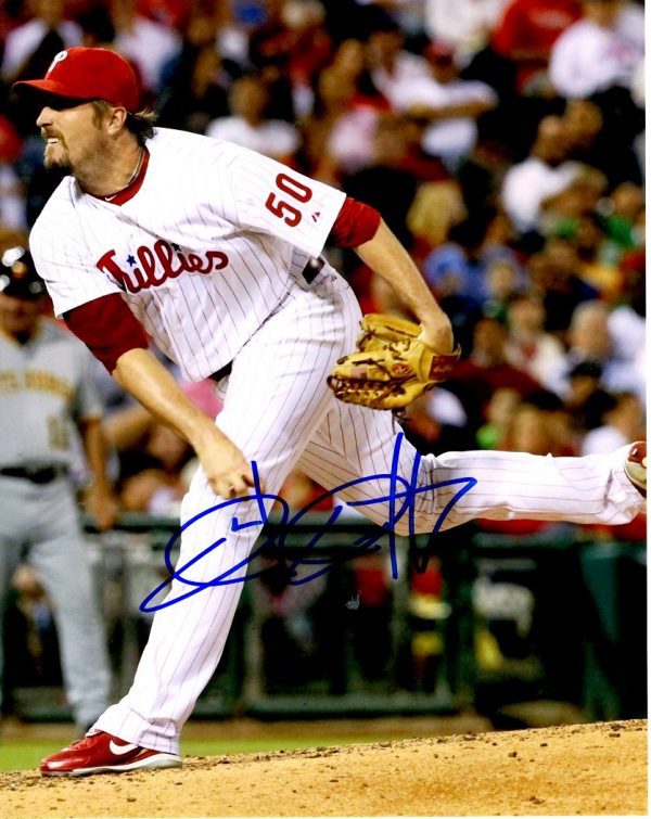 AUTOGRAPHED CHAD QUALLS 8X10 Philadelphia Phillies Photo