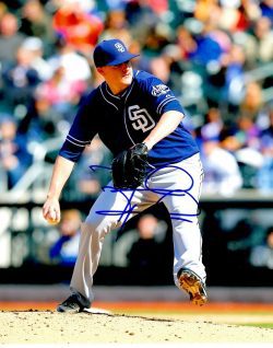 AUTOGRAPHED BRAD BRACH 8X10 San Diego Padres photo