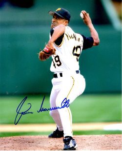 Autographed JOSIAS MANZANILLO 8X10 Pittsburgh Pirates Photo