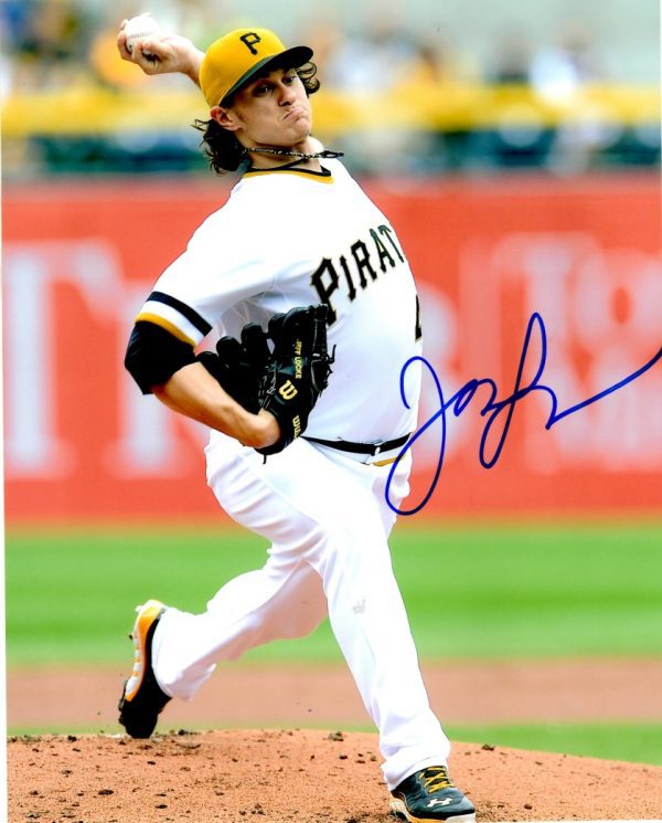 Autographed JEFF LOCKE 8X10 Photo Pittsburgh Pirates