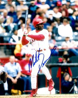 AUTOGRAPHED MICHAEL DEVEREAUX 8X10 Texas Rangers Photo