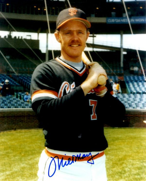 AUTOGRAPHED MILT MAY 8X10 San Francisco Giants Photo