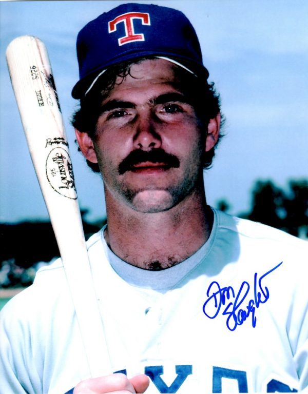 AUTOGRAPHED DON SLAUGHT 8X10 Texas Rangers Photo