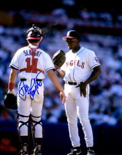 AUTOGRAPHED DON SLAUGHT 8X10 Angels Photo
