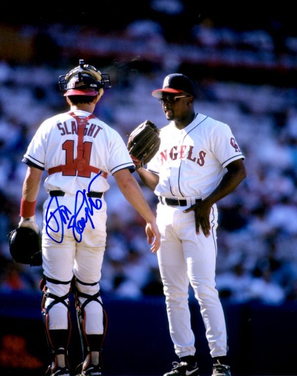 AUTOGRAPHED DON SLAUGHT 8X10 Angels Photo