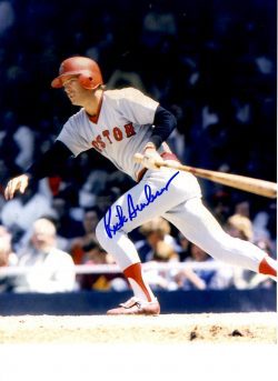 AUTOGRAPHED RICK BURLESON 8X10 Boston Red Sox photo