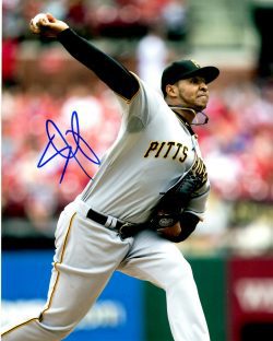 Autographed STOLMY PIMENTEL 8X10 Photo Pittsburgh Pirates
