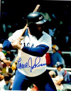 AUTOGRAPHED LAMAR JOHNSON  8X10 Chicago White Sox Photo