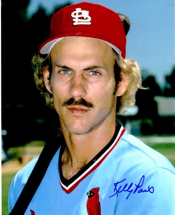 AUTOGRAPHED KELLY PARIS 8X10 St. Louis Cardinals photo