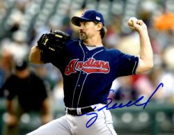 AUTOGRAPHED TERRY MULHOLLAND 8X10 Cleveland Indians Photo