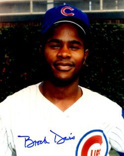 AUTOGRAPHED BROCK DAVIS 8X10 Chicago Cubs Photo