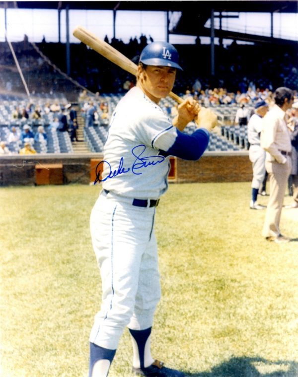 AUTOGRAPHED DUKE SIMS 8x10 Los Angeles Dodgers photo