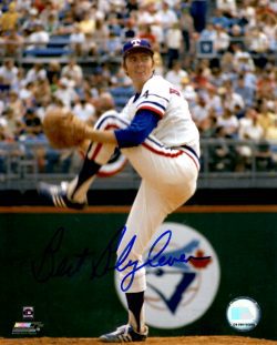Autographed BERT BLYLEVEN 8X10 TEXAS RANGERS photo