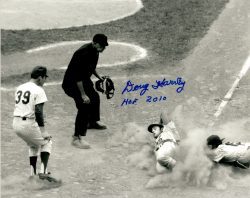 Autographed DOUG HARVEY 8X10 HOF 2010 photo