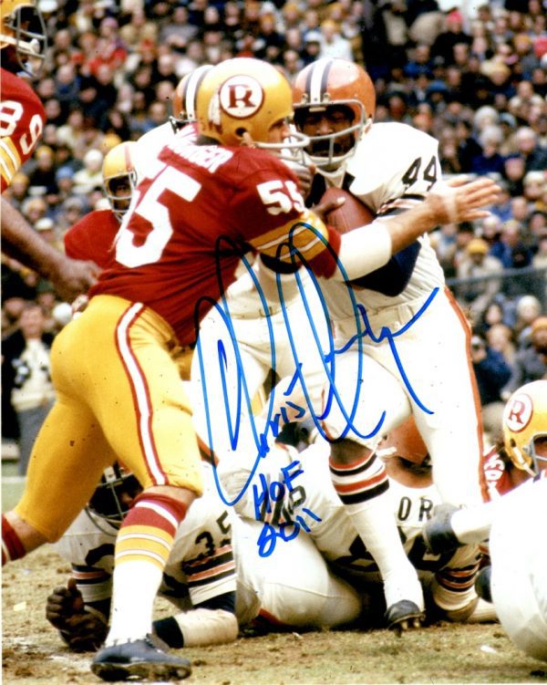 Autographed CHRIS HANBURGER 8x10 Washington Redskins Photo