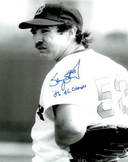 AUTOGRAPHED SAMMY STEWART 8X10  Boston Red Sox photo