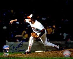 AUTOGRAPHED SAMMY STEWART 8X10 Baltimore Orioles Photo