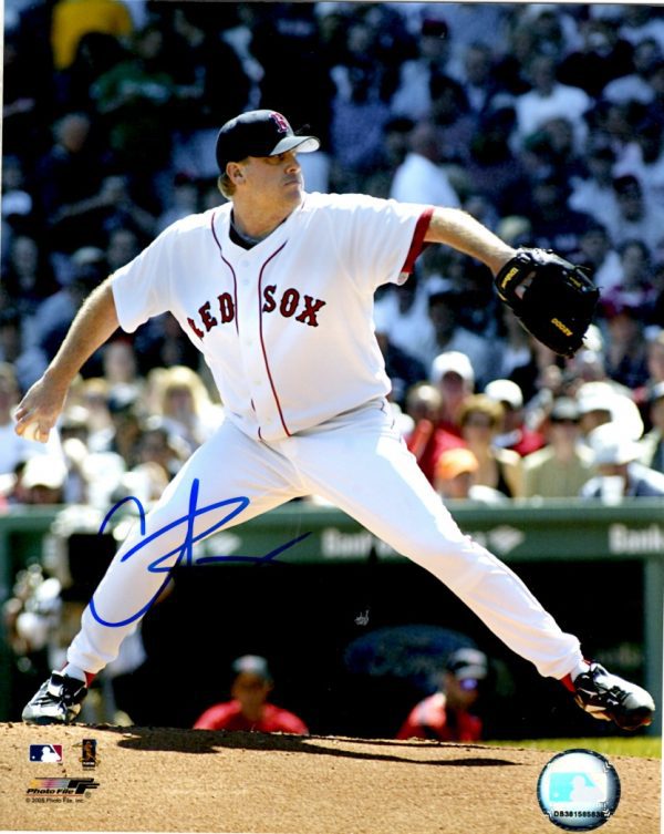 AUTOGRAPHED CURT SCHILLING 8X10  Boston Red Sox photo