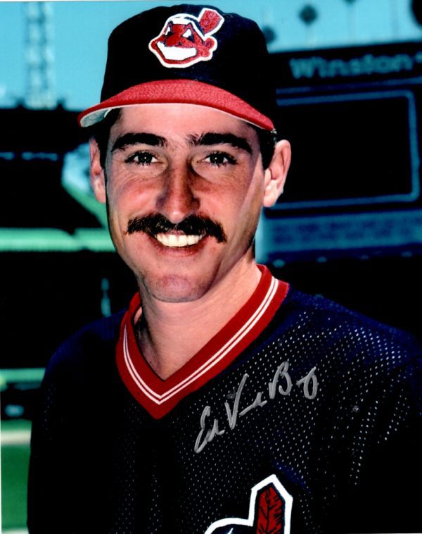 AUTOGRAPHED ED VANDEBERG 8X10 Cleveland Indians Photo