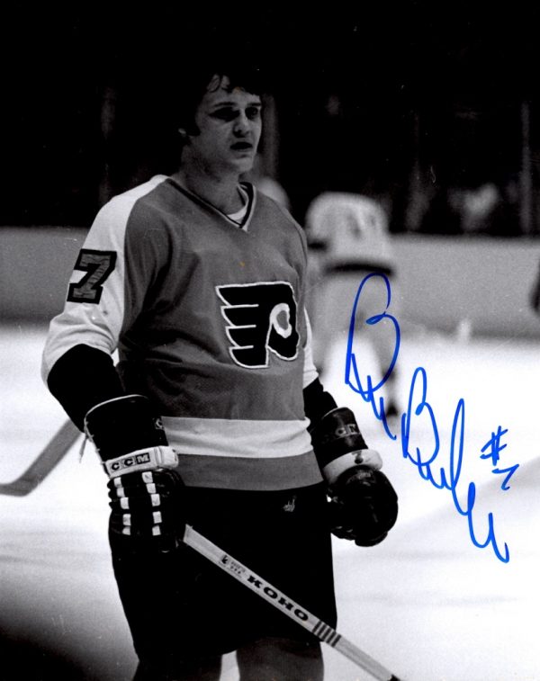 Autographed BILL BARBER HOF 8X10 photo  Philadelphia Flyers