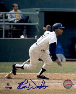 AUTOGRAPHED RON WOODS 8X10 NEW YORK YANKEES photo