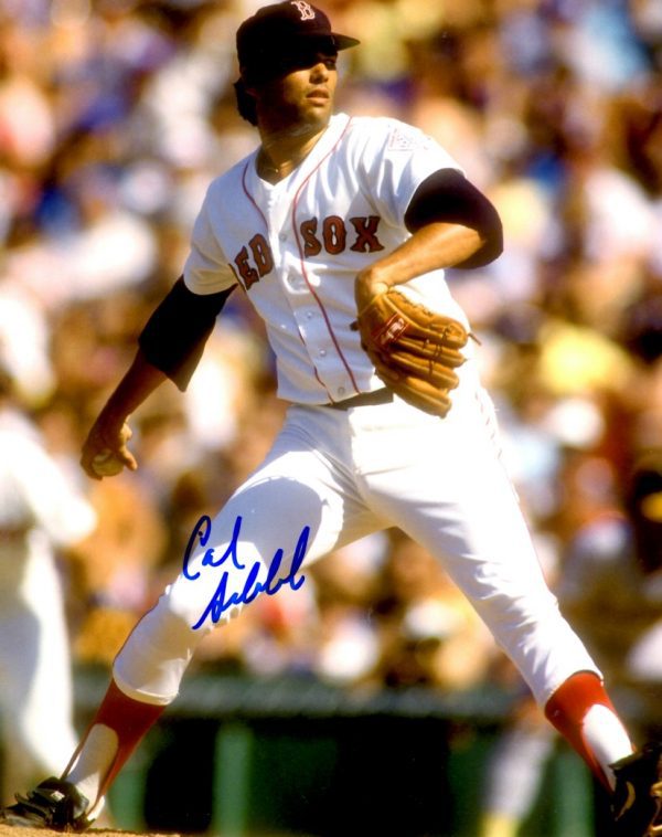 AUTOGRAPHED CALVIN SCHIRALDI 8X10  Boston Red Sox photo