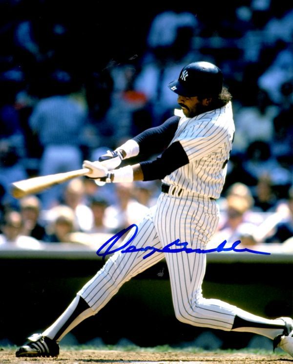 AUTOGRAPHED OSCAR GAMBLE 8X10 NEW YORK YANKEES photo