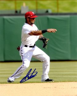 AUTOGRAPHED LEURY GARCIA 8X10 Texas Rangers Photo