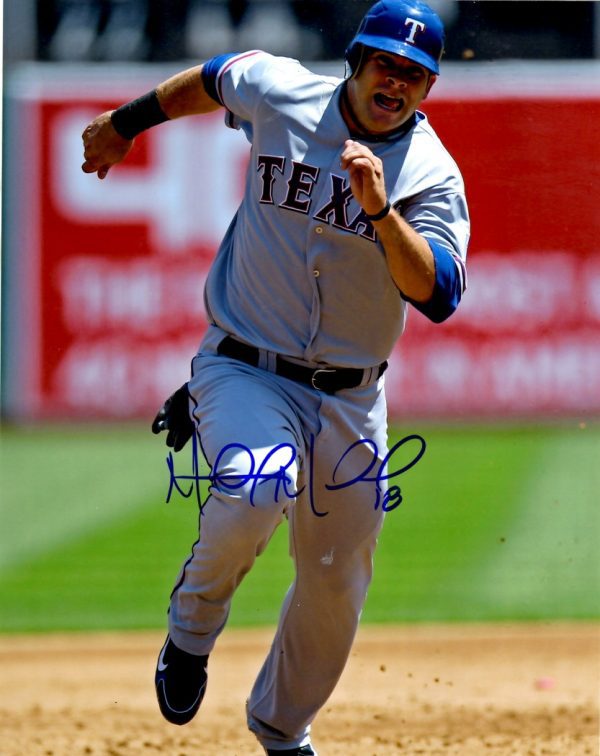 AUTOGRAPHED MITCH MORELAND 8x10 Texas Rangers Photo