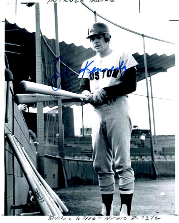 AUTOGRAPHED JOHN KENNEDY 8X10  Boston Red Sox photo